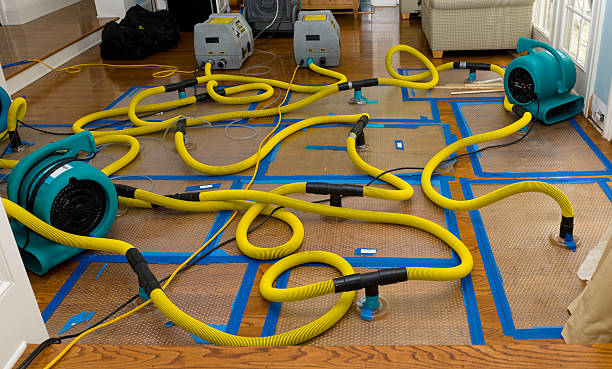 Professional Flood Damage Restoration technician working in Northfield, MA